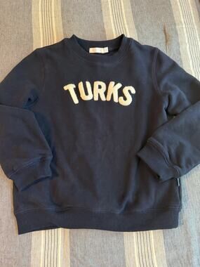 Okaicos navy blue crewneck Sweatshirt Turks sweatshirts kids 8/9